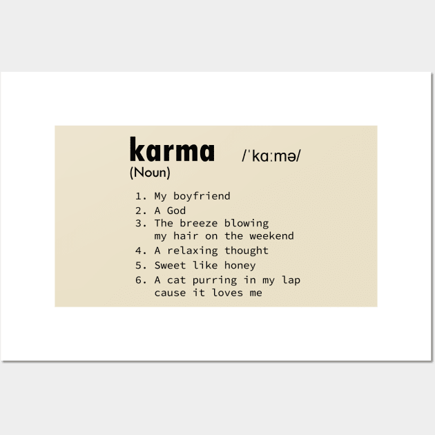 Karma definition Wall Art by GShow